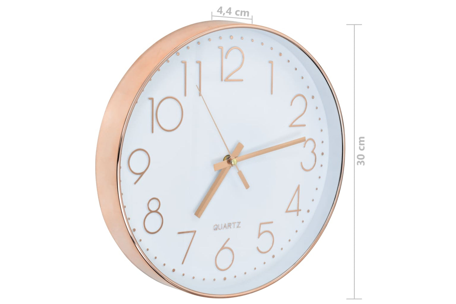 Vidaxl 50633 Wall Clock 30 cm | Rose Gold-5