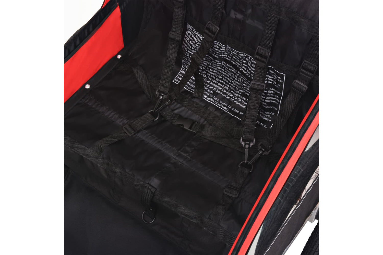 Vidaxl Bike Trailer Red And Black 30 Kg-4