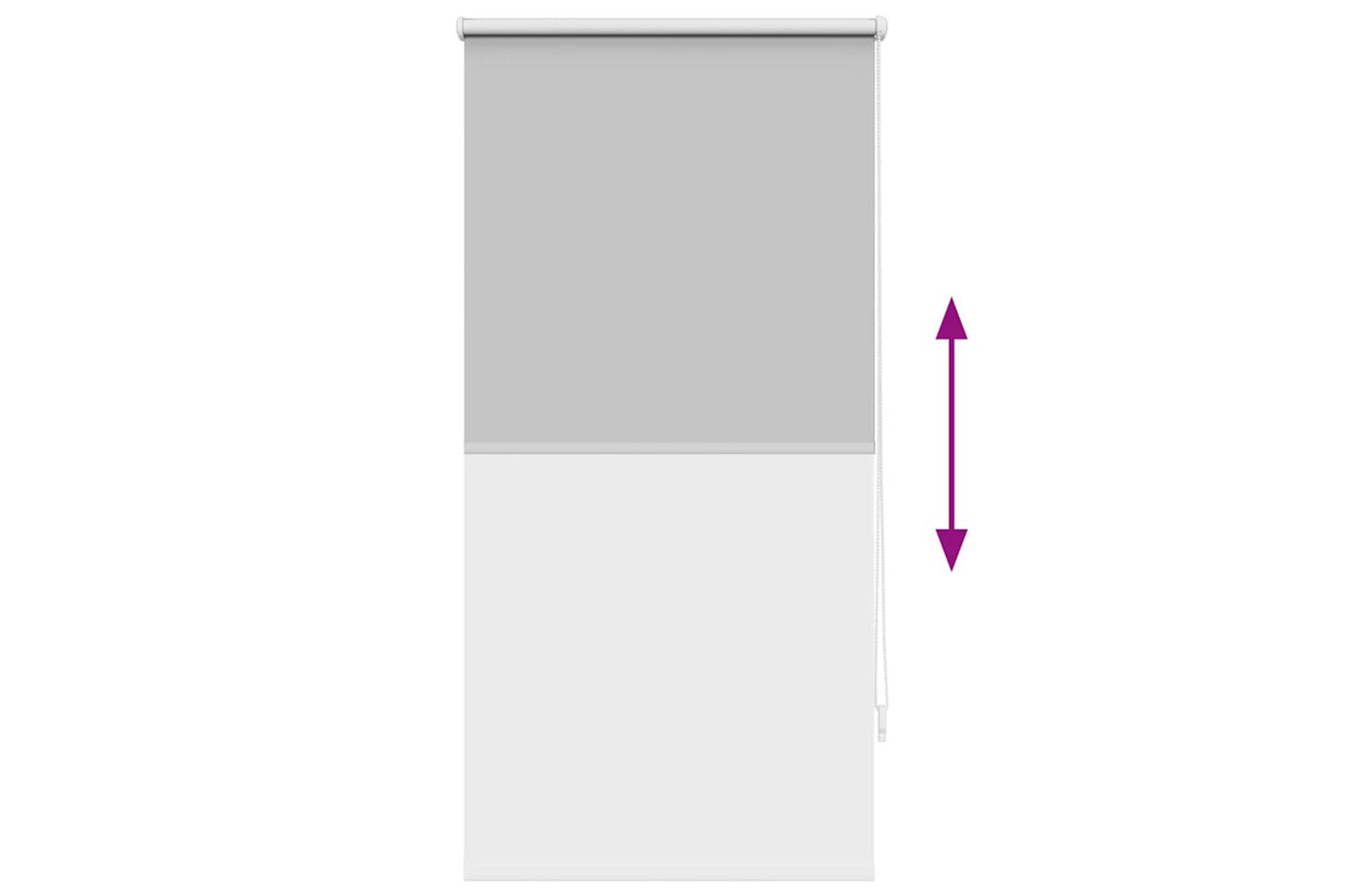 Vidaxl Roller Blind Blackout 60 X 120 Cm Grey-8