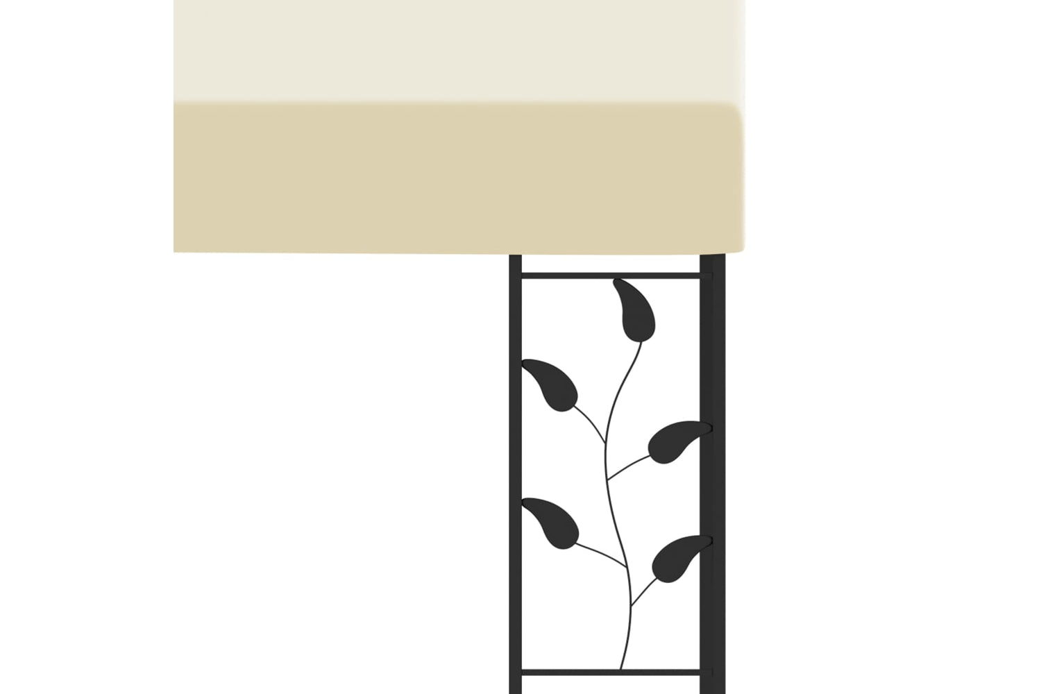 Vidaxl 47997 Wall-mounted Gazebo 3x3x2.5 M Cream-5