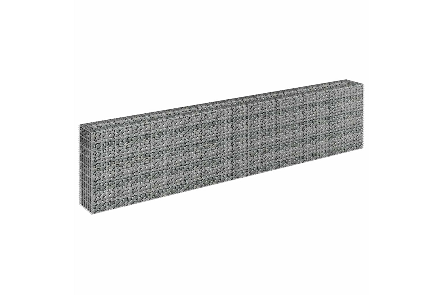 vidaXL 145643 Gabion Raised Bed Galvanised Steel 360x30x90cm-2