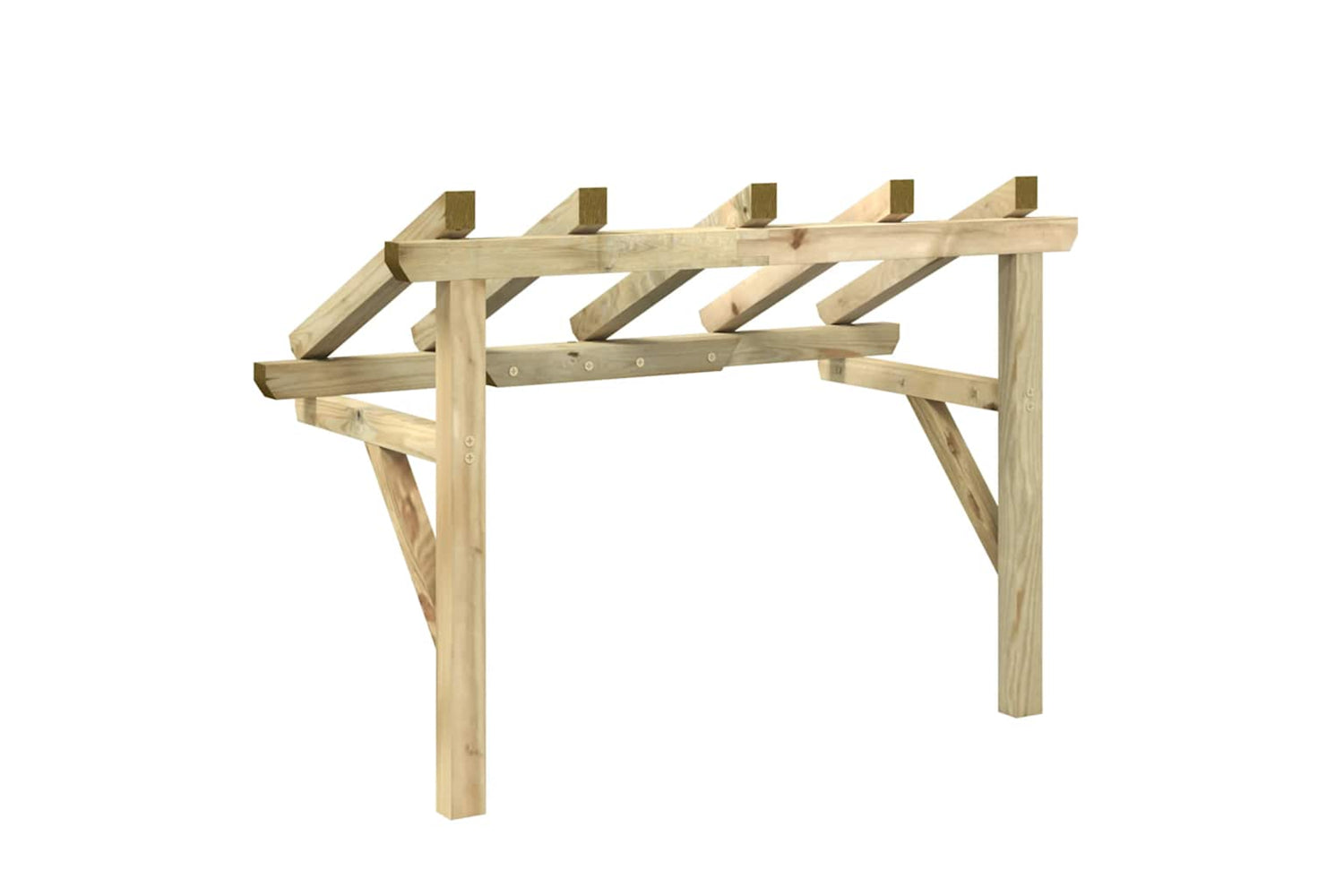 vidaXL 49452 Door Canopy 150x100x100cm Solid Pinewood-5