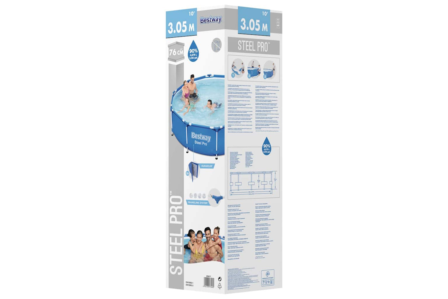 Bestway 92847 Steel Pro Swimming Pool 305x76 Cm-2