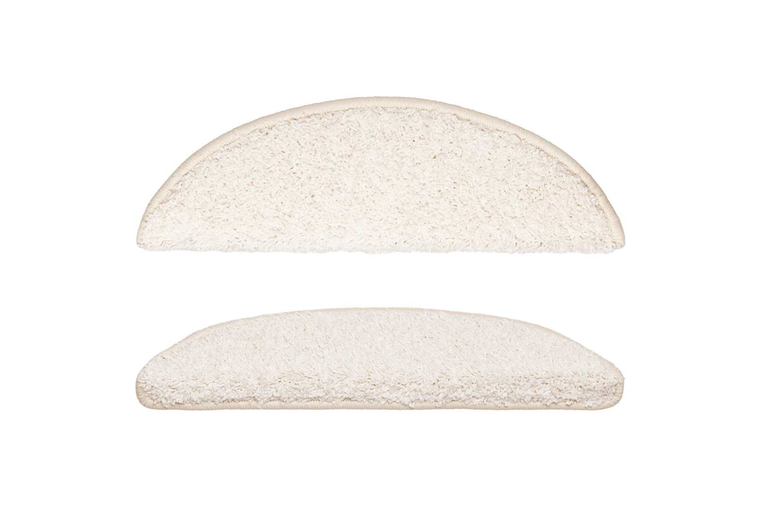 vidaXL 133898 Carpet Stair Treads 15 Pcs White 56x17x3cm-3
