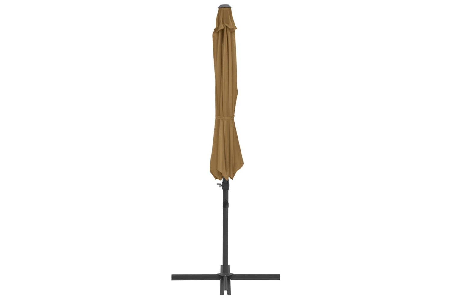 vidaXL 44631 Cantilever Umbrella With Steel Pole Taupe 300cm-4