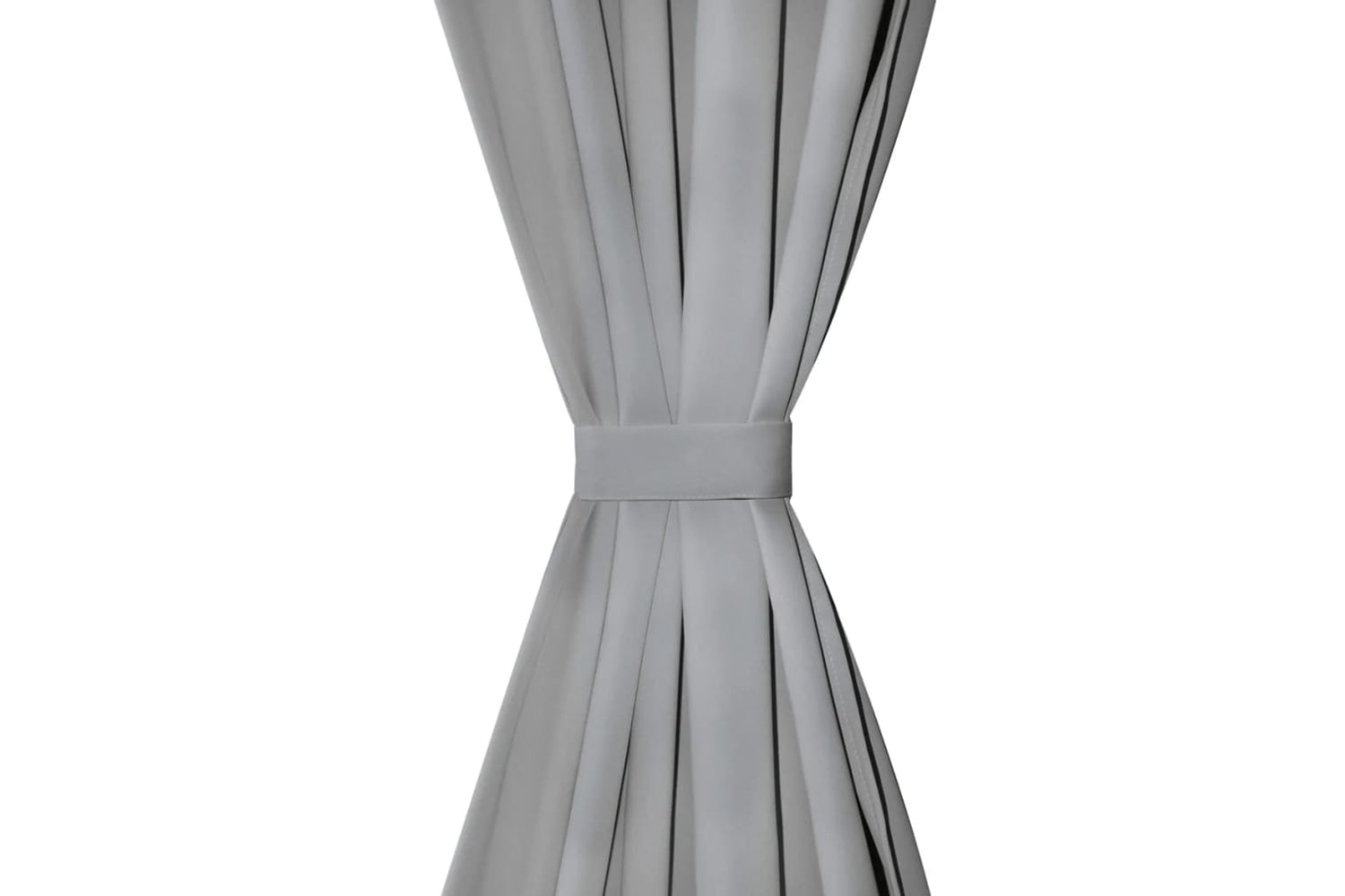 vidaXL 132214 Micro-satin Curtains 2 Pcs With Loops 140x225cm Grey-3