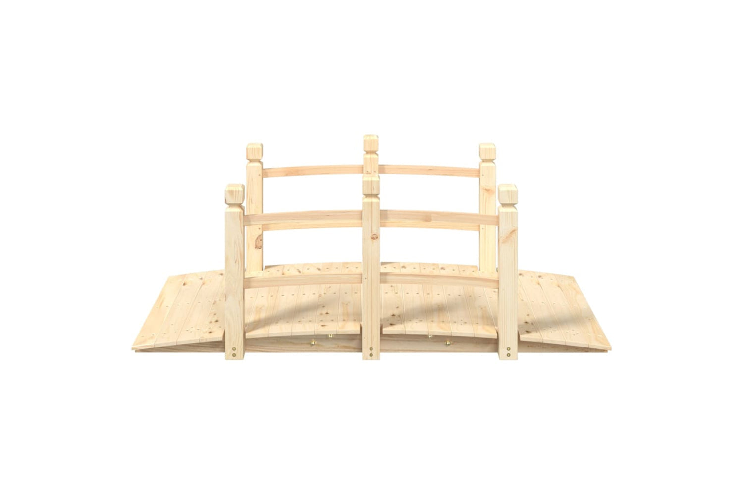 Vidaxl 363355 Garden Bridge With Railings 150x67x56cm Solid Wood Spruce-2