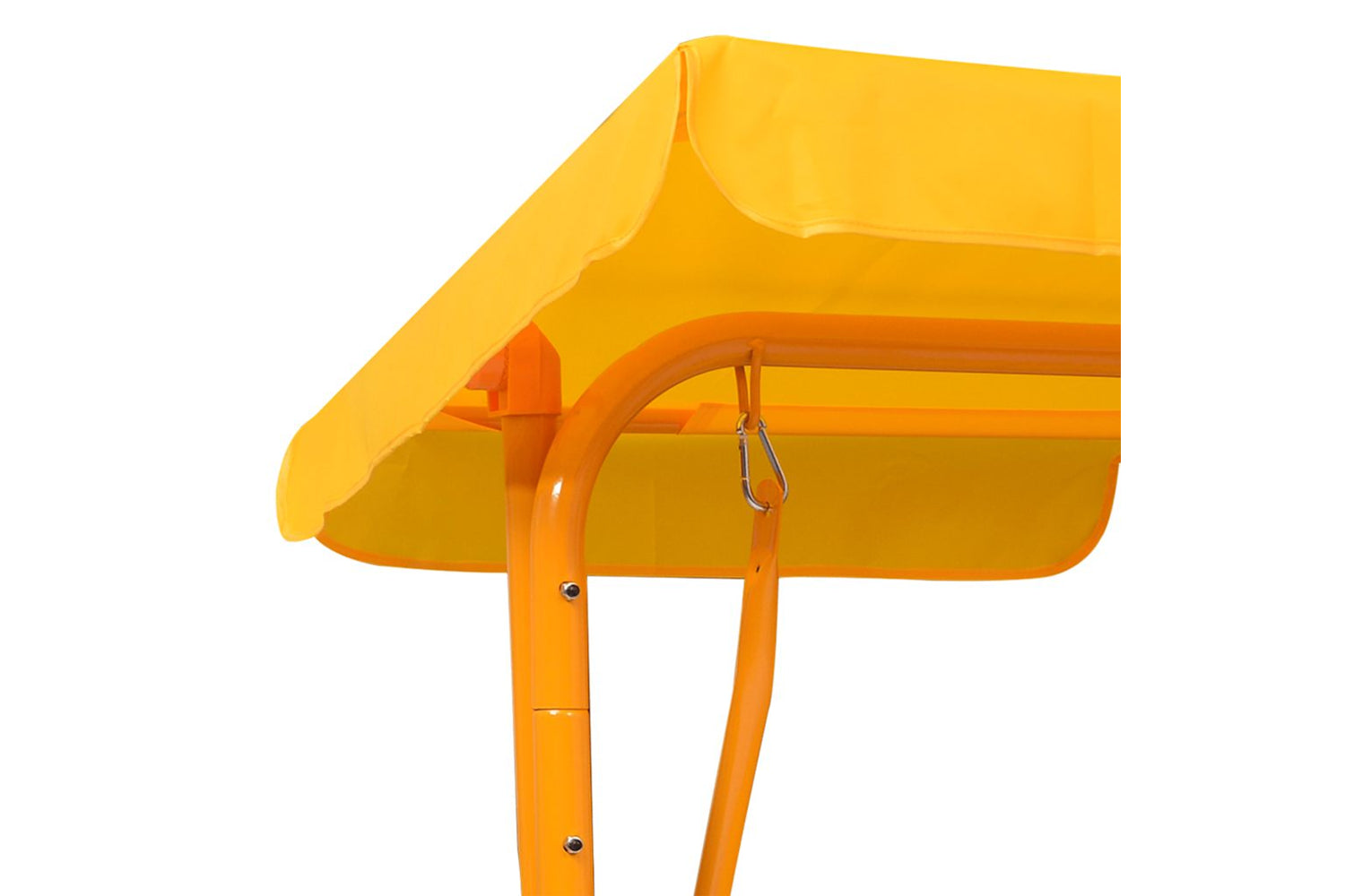 Vidaxl Kids Swing Bench Yellow 115x75x110 Cm Fabric-6