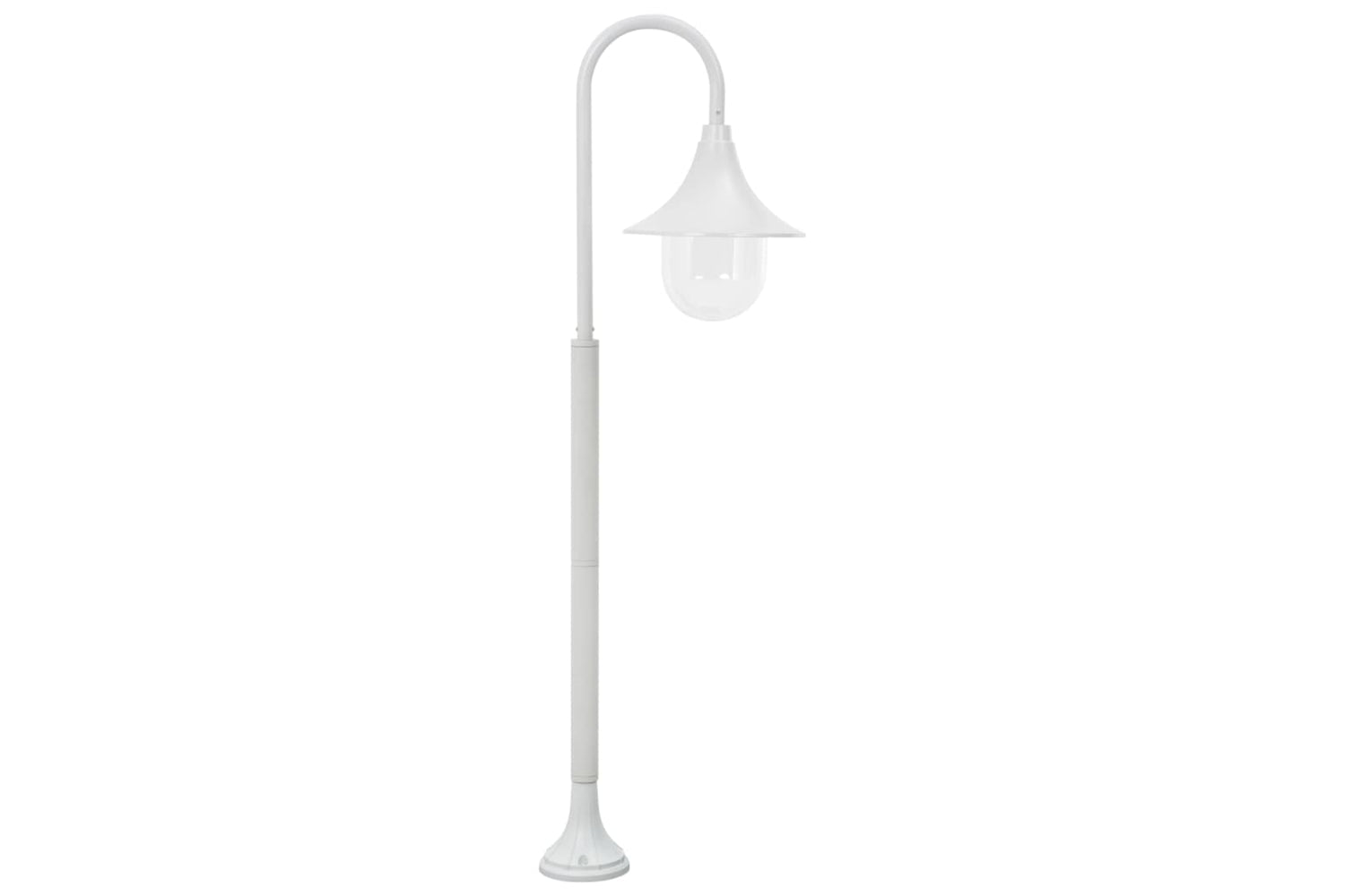 vidaXL 44210 Garden Post Light E27 120cm Aluminium White-3