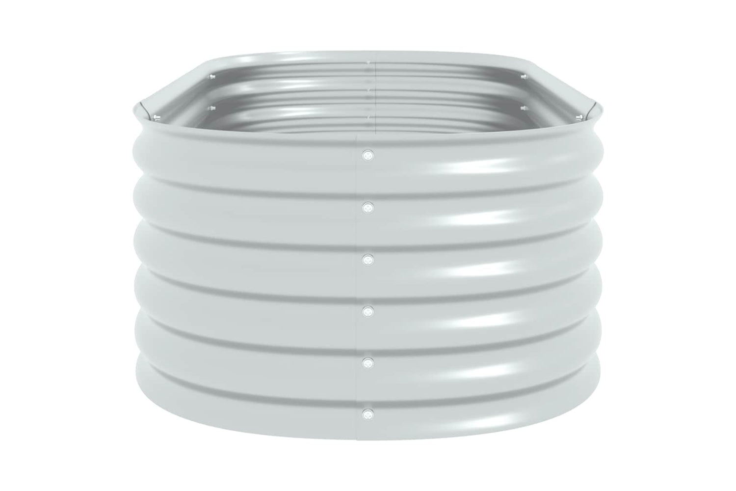 vidaXL Garden Raised Bed 160x80x44cm Galvanised Steel Silver-5