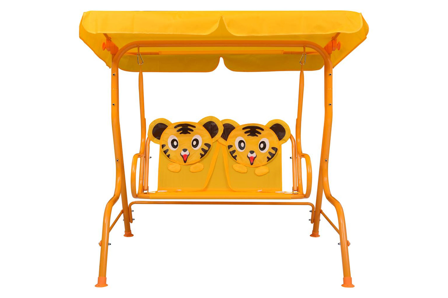 Vidaxl Kids Swing Bench Yellow 115x75x110 Cm Fabric-2