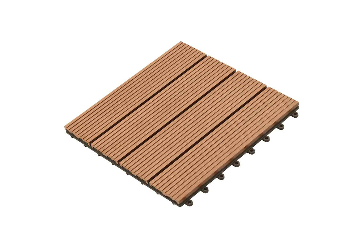 Vidaxl Wpc Tiles 30x30cm 11pcs 1m2 Brown-3