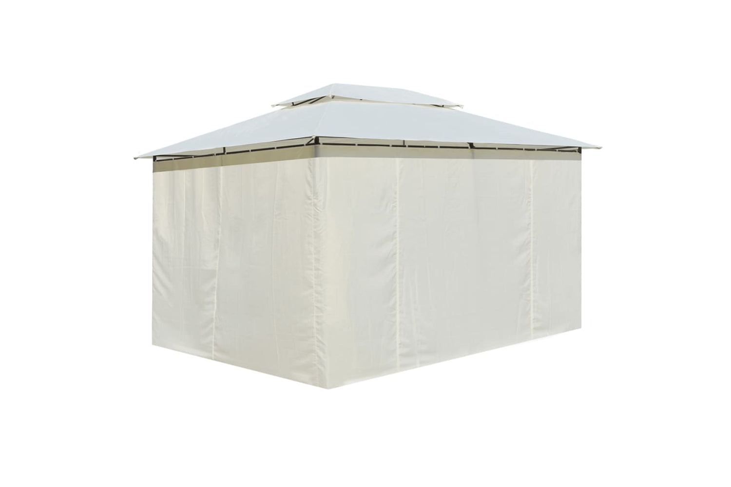 Vidaxl 43216 Garden Marquee With Curtains 4x3 M White-3