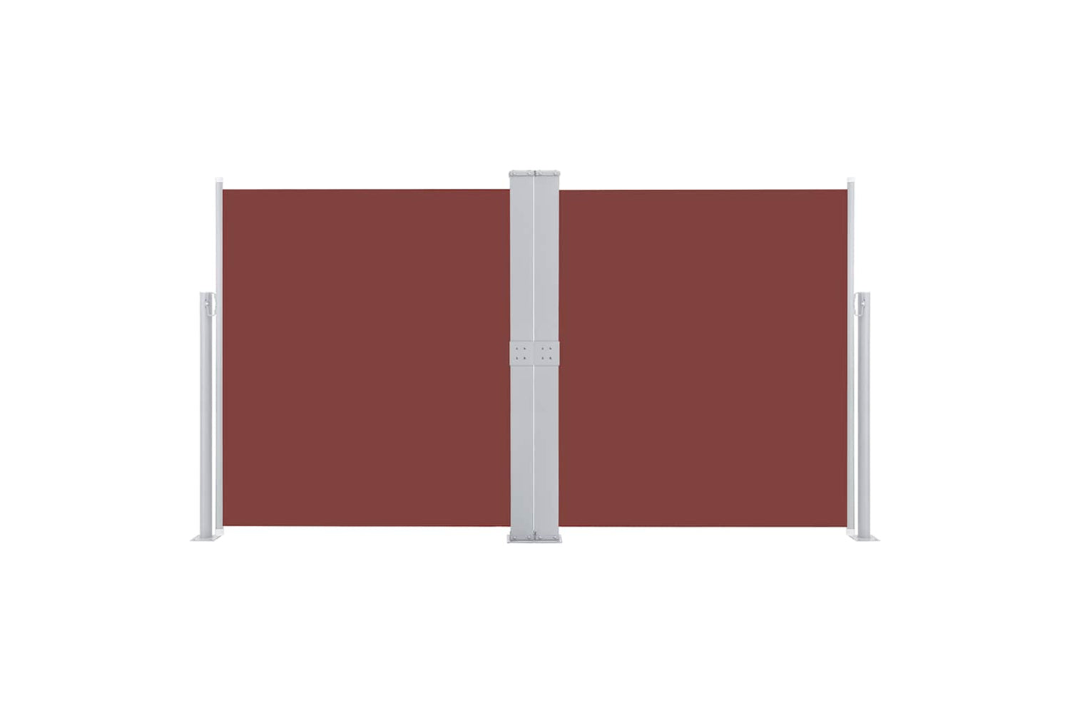 vidaXL 48457 Retractable Side Awning Brown 140x600cm-2
