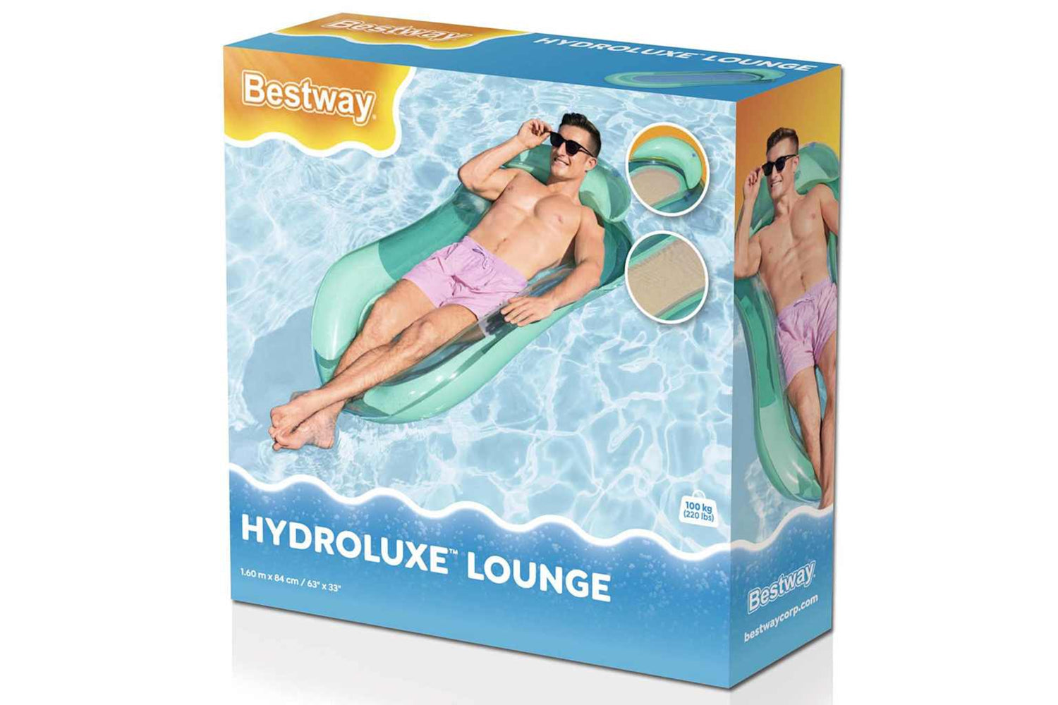 Bestway 92112 Aqua Lounge Inflatable Pool Lounger 43103-5