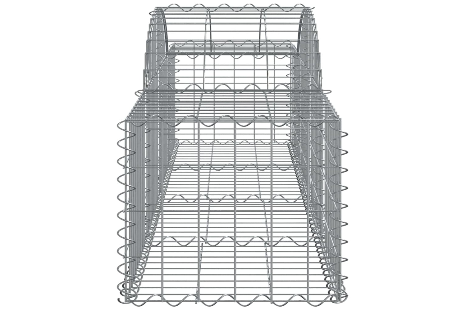 vidaXL 3146266 Arched Gabion Baskets 11 Pcs 200x50x40/60cm Galvanised Iron-4