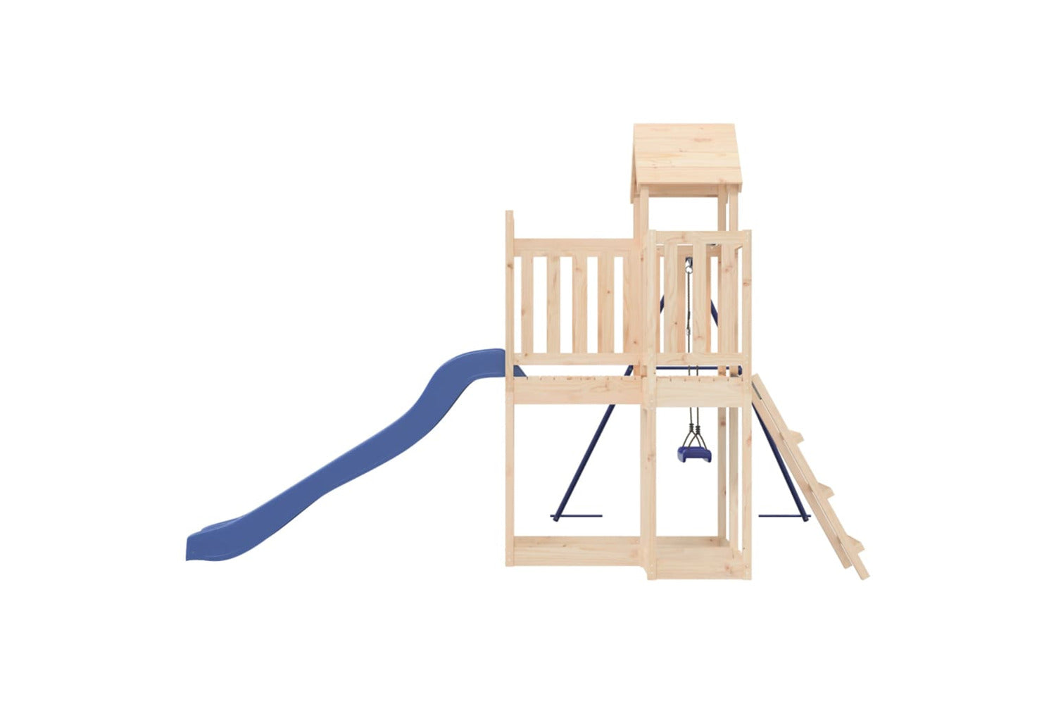 Vidaxl 3155840 Playhouse With Slide Swing Solid Wood Pine-5