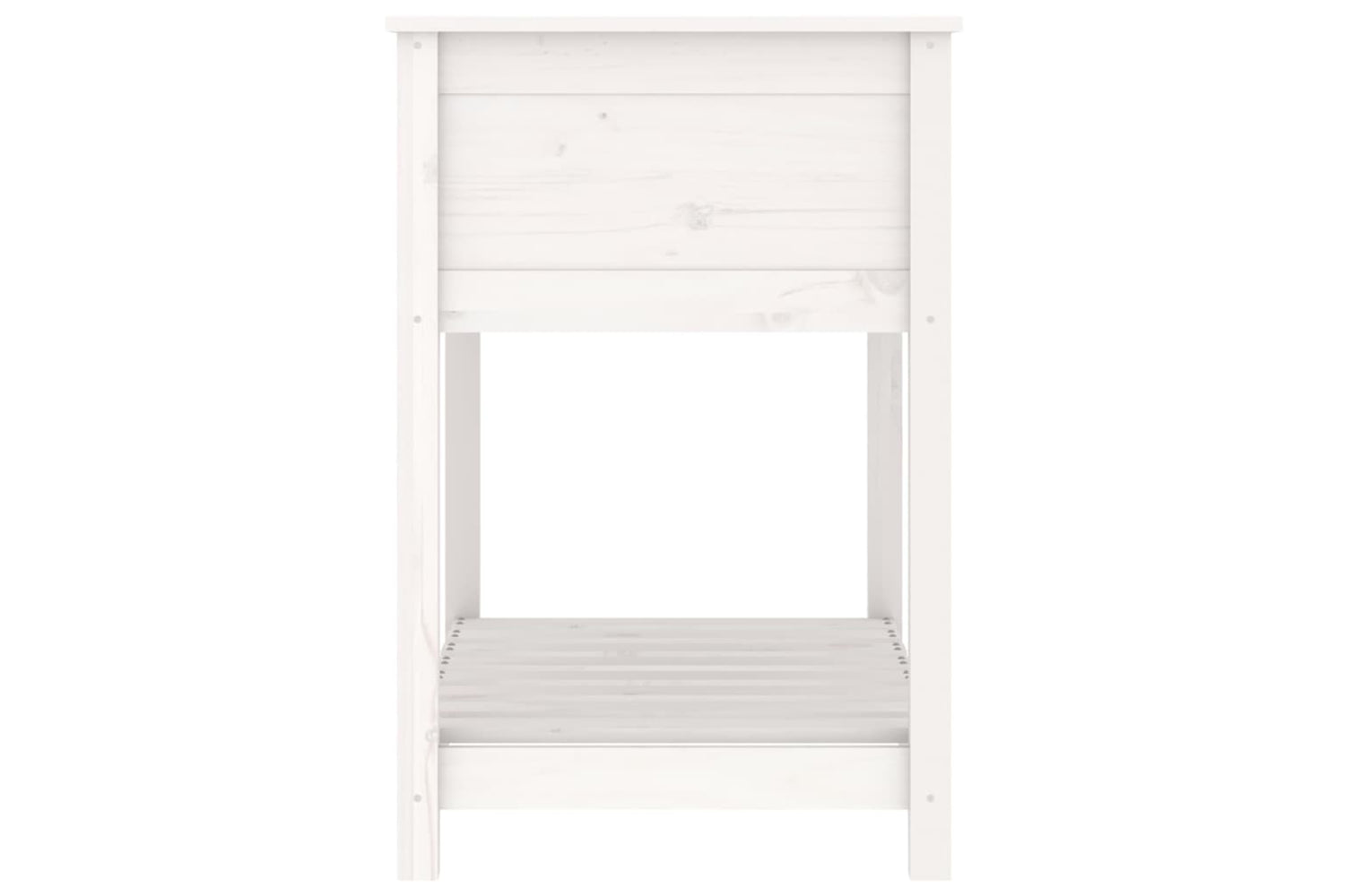 vidaXL 823781 Planter With Shelf White 82.5x54x81cm Solid Wood Pine-5