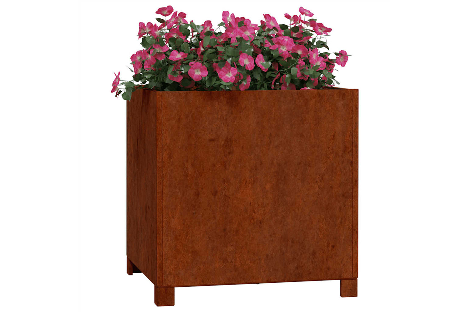 vidaXL 823683 Planters With Legs 2 Pcs Rusty 49x47x50cm Corten Steel-2