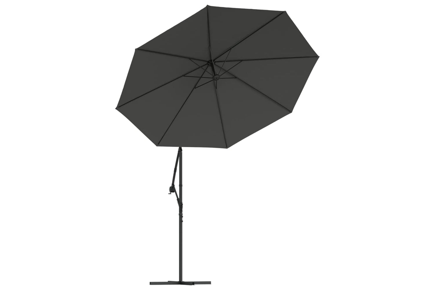 Vidaxl 44521 Cantilever Umbrella Led Lights And Steel Pole 300cm Anthracite-4