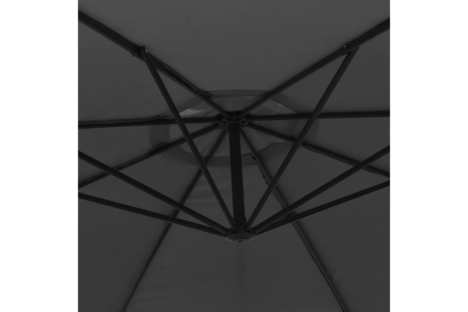 vidaXL 44505 Cantilever Umbrella With Aluminium Pole 350cm Anthracite-5