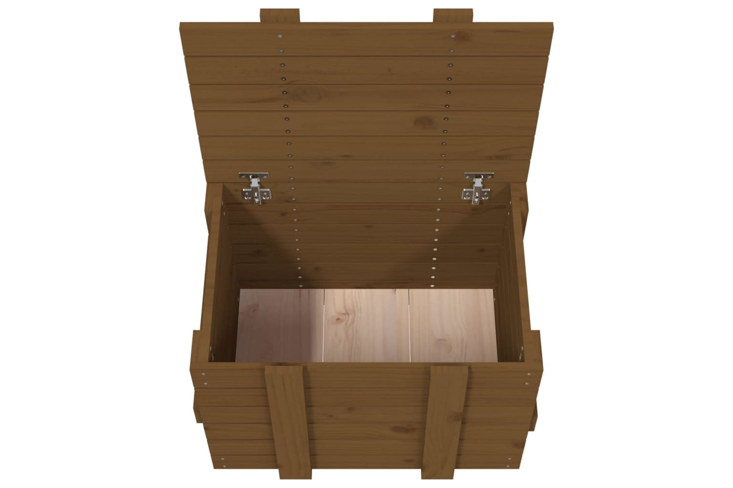 vidaXL 824996 Storage Box Honey Brown 58x40.5x42cm Solid Wood Pine-8