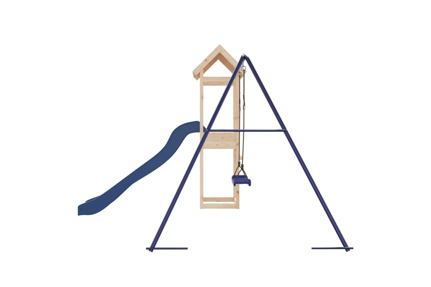 Vidaxl 3155855 Playhouse With Slide Swing Solid Wood Pine-6
