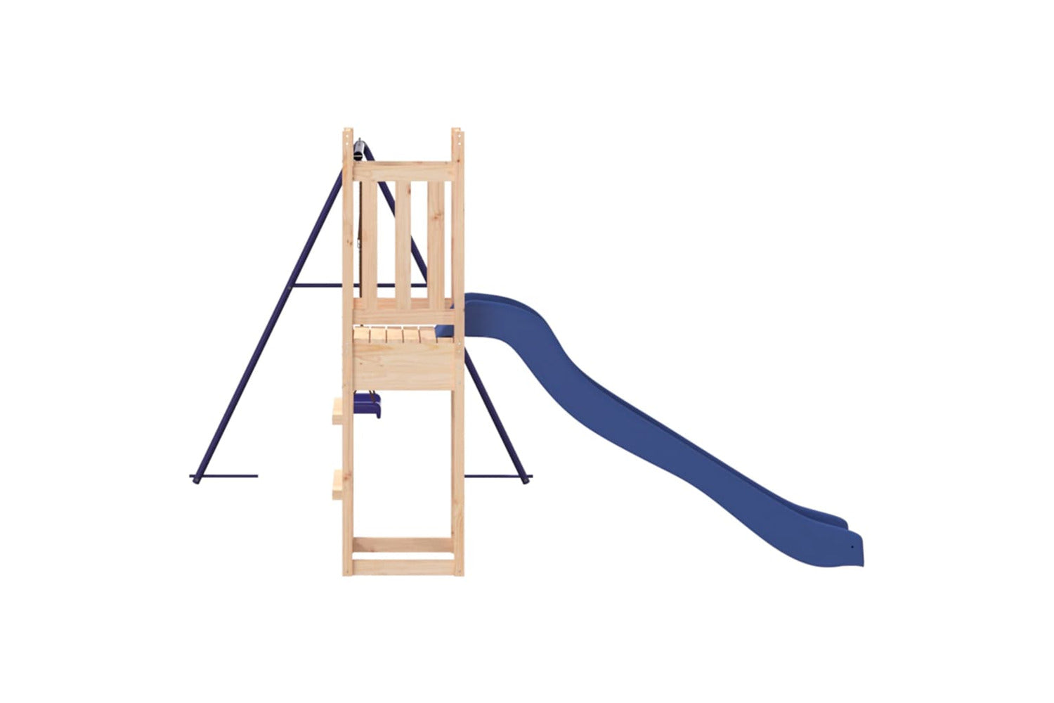 Vidaxl 3155954 Playhouse With Slide Swing Solid Wood Pine-6