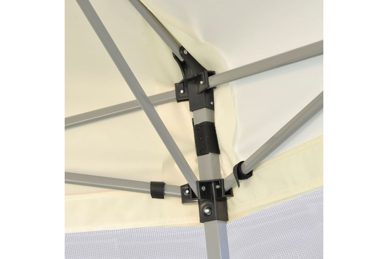 Vidaxl 42109 Hexagonal Pop-up Marquee With 6 Sidewalls Cream White 3.6x3.1 M-5