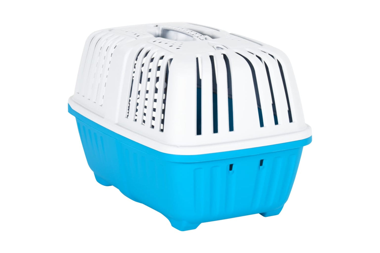 Vidaxl 172216 Pet Carrier White And Blue 48x31.5x33cm Polypropylene-7