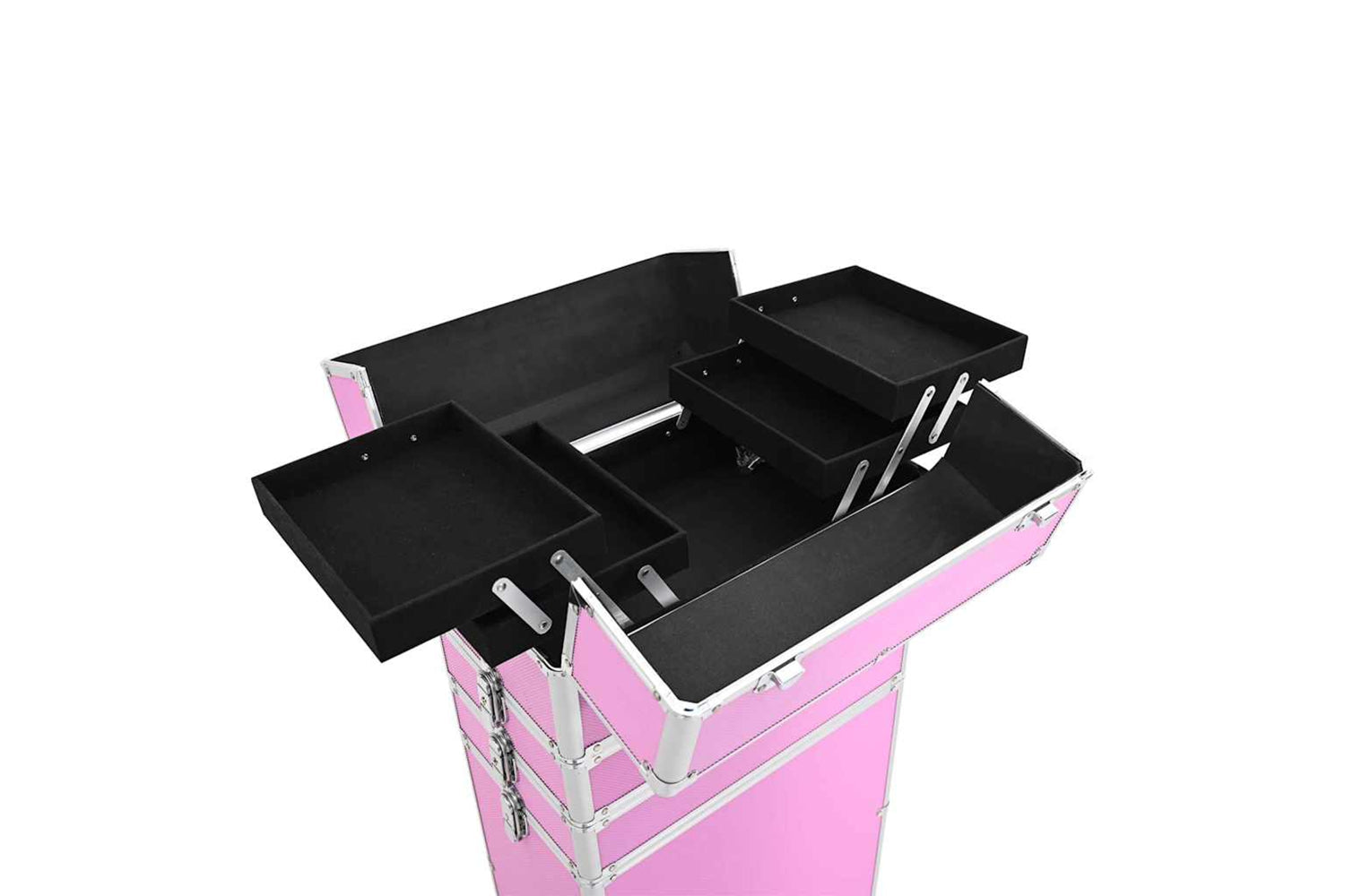 Vidaxl - 91816 Make-up Trolley Aluminium Pink-7