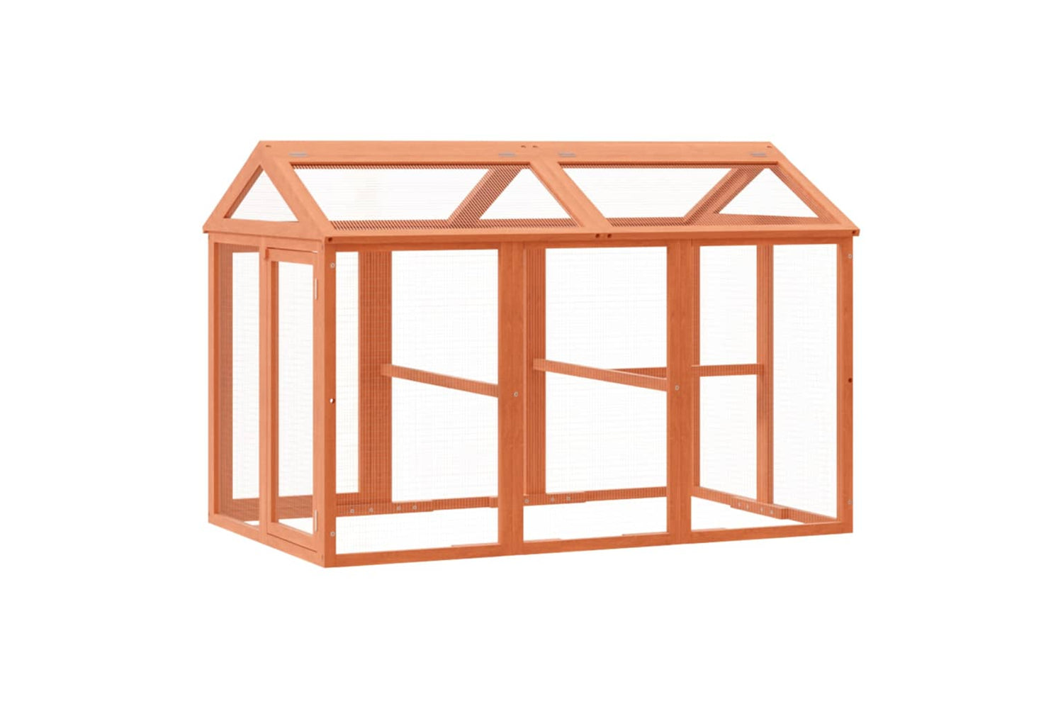 vidaXL 172302 Run Box Brown 141x94x104cm Solid Wood Pine-5