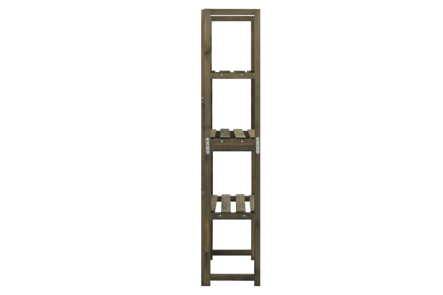 vidaXL 316410 Trellis With Shelves Grey 55x30x140cm Solid Fir Wood-4