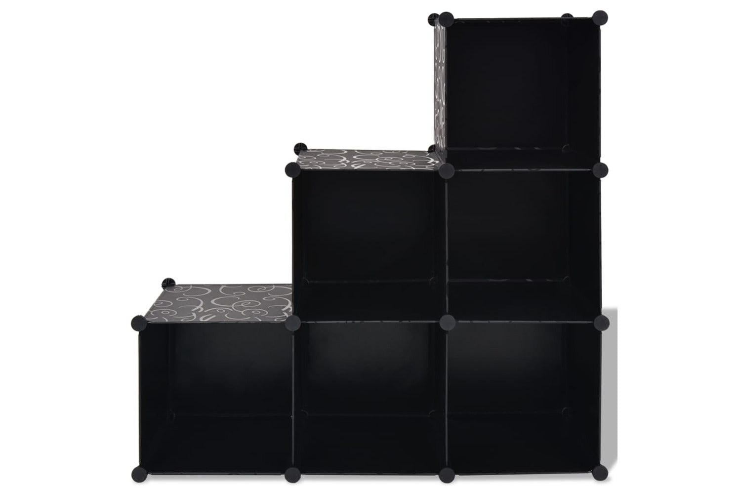 Vidaxl 244923 Storage Cube Organiser With 6 Compartments Black