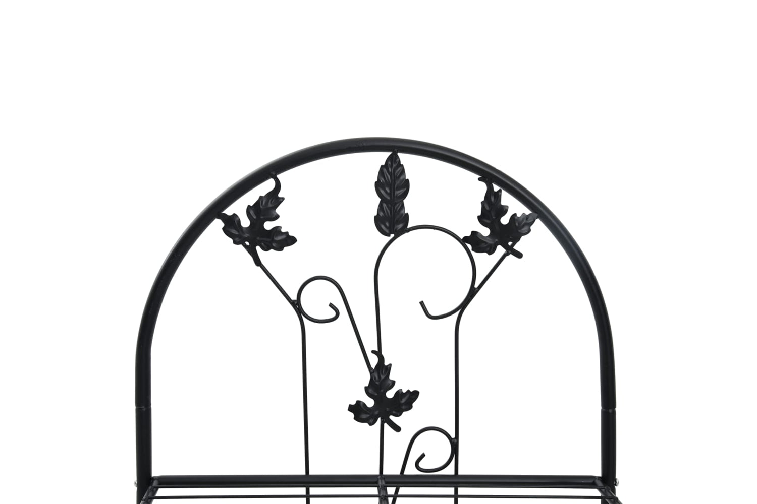 vidaXL 47097 3-layer Plant Rack Black 52x28x128cm Iron-5