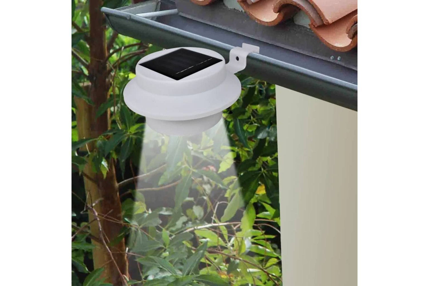 Vidaxl 277123 Outdoor Solar Fence Lamps 12 Pcs Led White-2