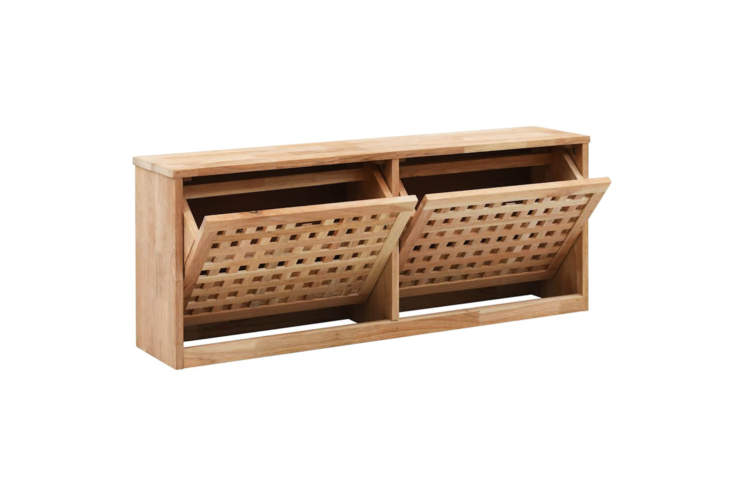 vidaXL 247599 Shoe Storage Bench 94x20x38cm Solid Walnut Wood-2