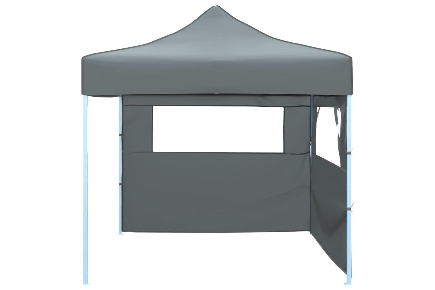 Vidaxl Foldable Party Tent Pop-up With 2 Sidewalls 3x3 M Anthracite-2