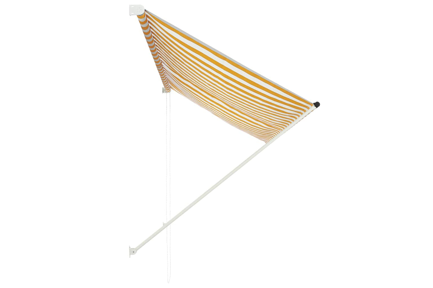 Vidaxl Retractable Awning 250x150 Cm Yellow And White-2