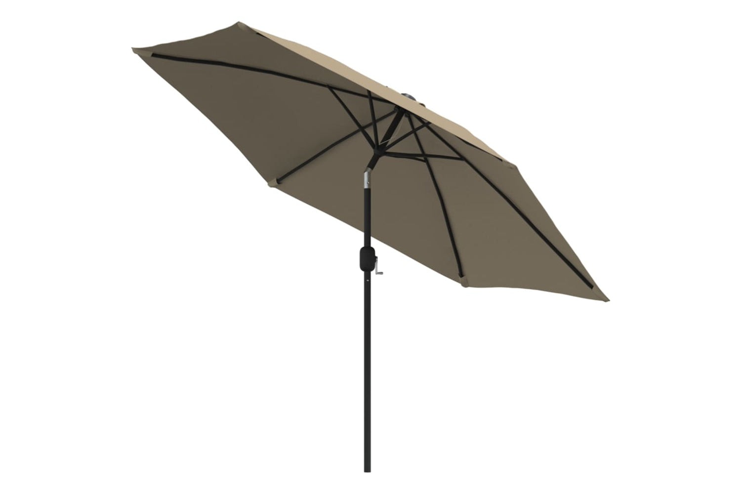 vidaXL 44500 Outdoor Parasol With Metal Pole 300cm Taupe-2