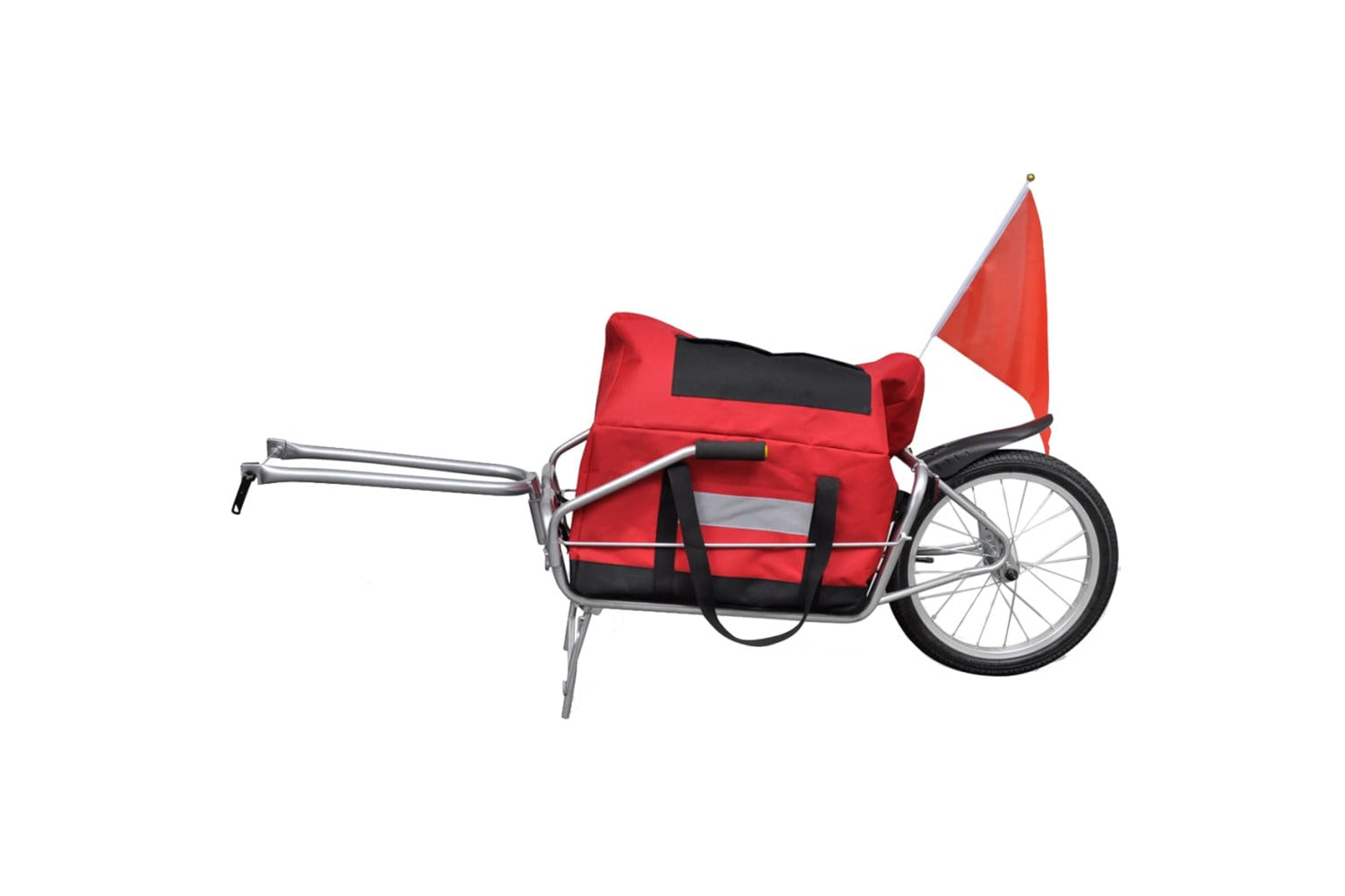Vidaxl Bike Trailer One-wheel With Storage Bag-4