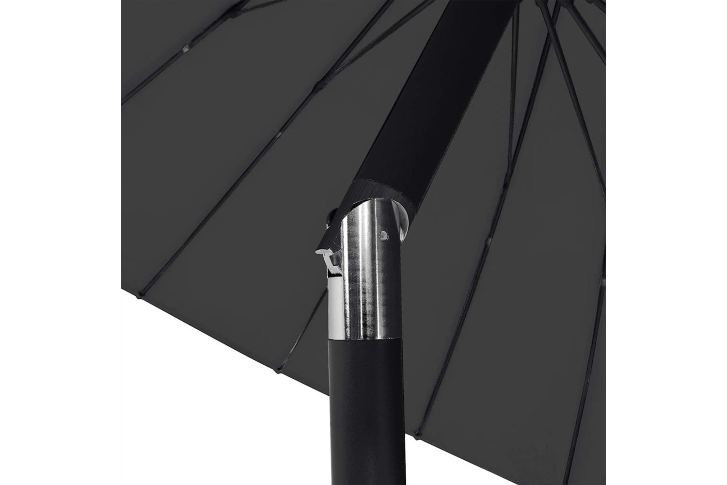 vidaXL 47310 Outdoor Parasol With Aluminium Pole 270cm Black-5