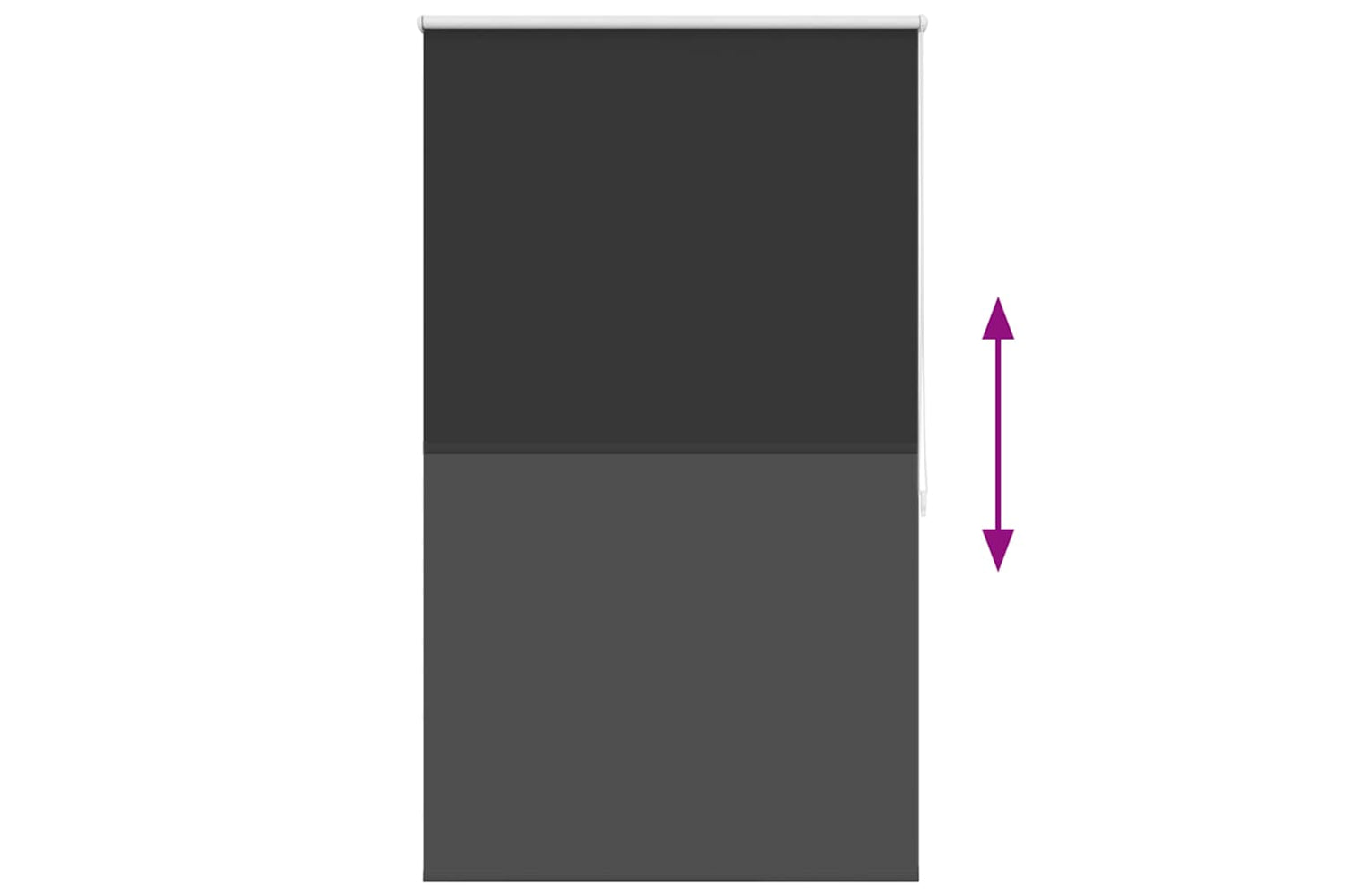 Vidaxl Roller Blind Blackout 100 X 175 Cm Black-8