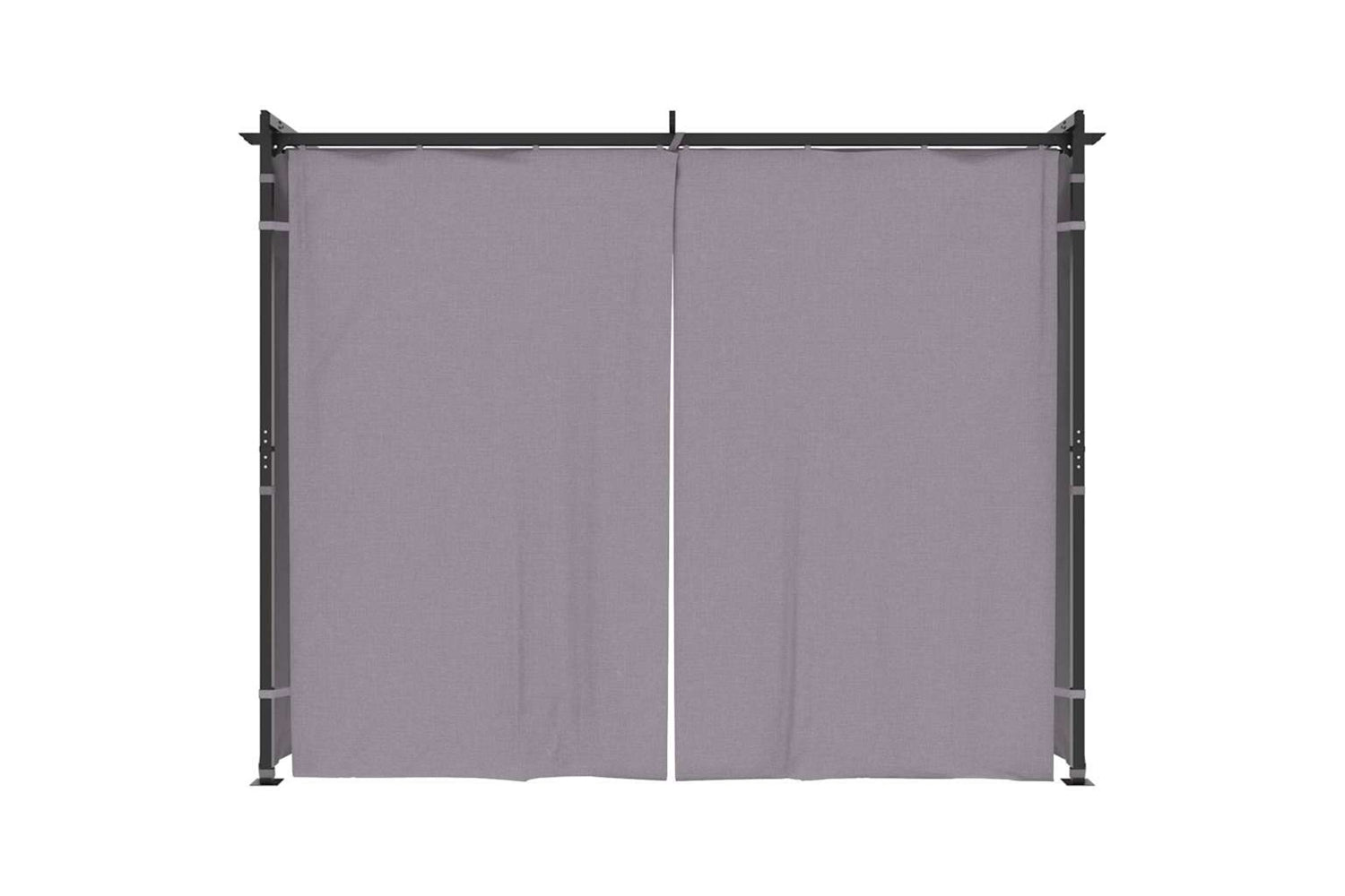 Vidaxl Gazebo With Curtains 3x3 M Anthracite Steel-2