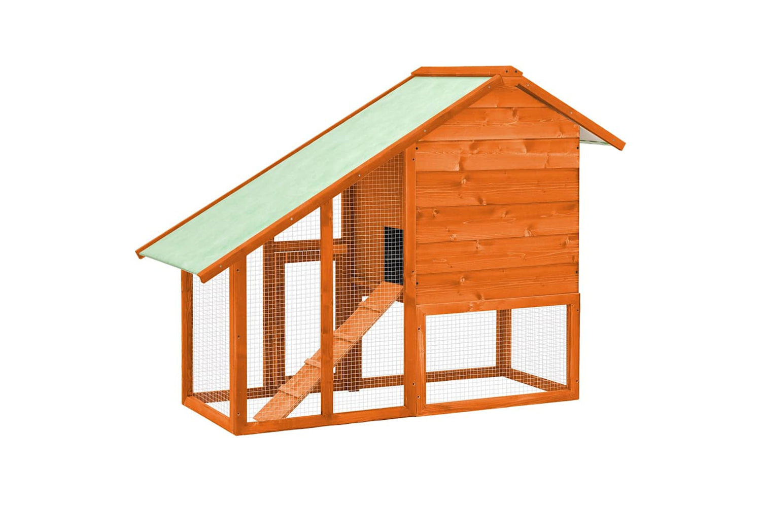 vidaXL 170868 Rabbit Hutch 140x63x120cm Solid Firwood-5