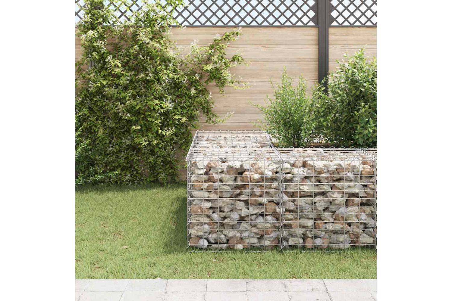 vidaXL 145651 Cube Gabion Raised Bed Steel Wire 60x60x60cm-2
