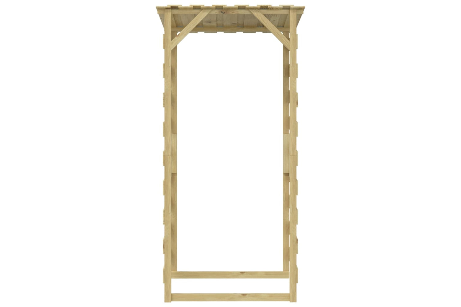 vidaXL 3096651 Pergolas With Roofs 6 Pcs 100x90x200cm Impregnated Pinewood-5