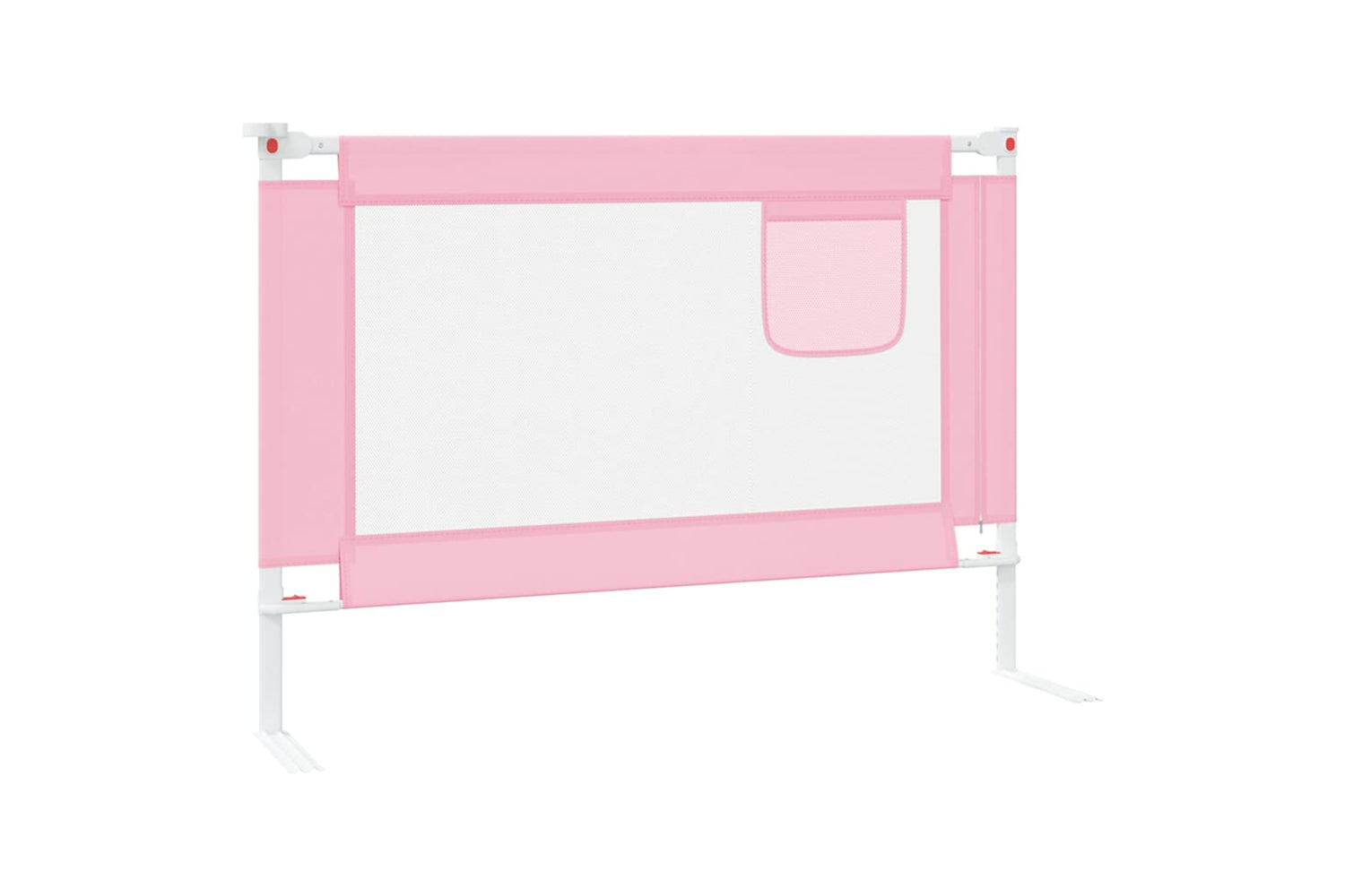 Vidaxl Toddler Safety Bed Rail Pink 90x25 Cm Fabric-4