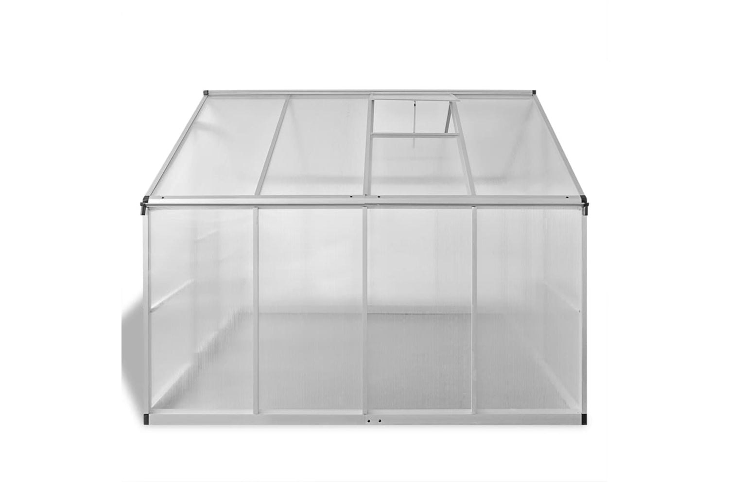 Vidaxl Reinforced Aluminium Greenhouse With Base Frame 6.05 MÂ²-4