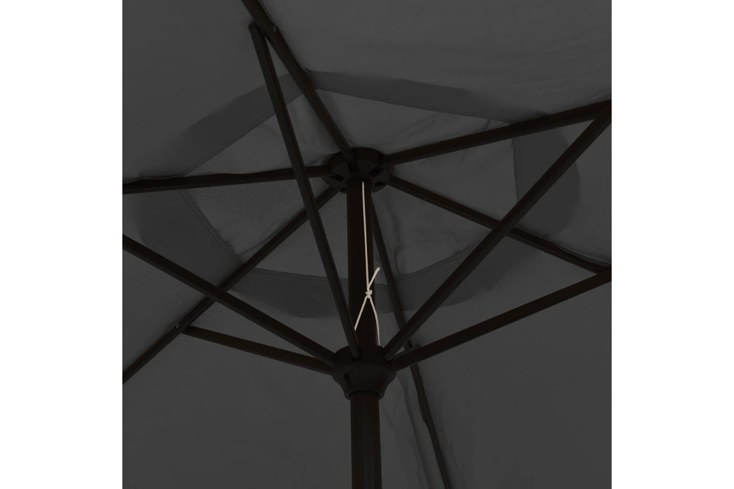 Vidaxl 44511 Outdoor Parasol With Led Lights And Steel Pole 300cm Anthracite-6